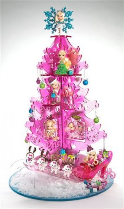 barbie xmas tree